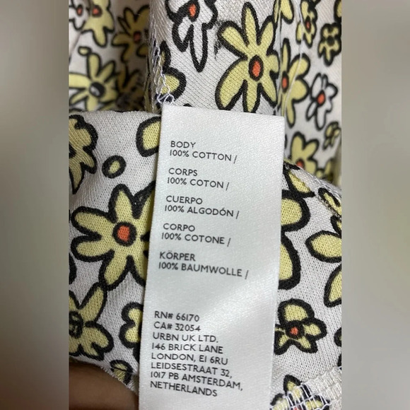 NWT We the Free (Free People) Sammie Crop Cotton Raglan Floral Tee Size Small - Picture 14 of 16